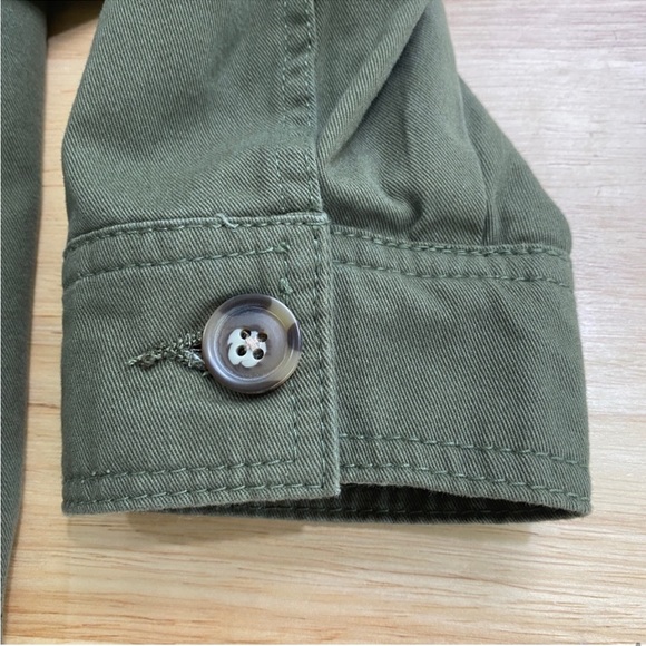 HOST PICK ✨ BRAVE SOUL 'Aiko' Khaki Green Military Belted Shirt Jacket AU 20-22 - Picture 5 of 6